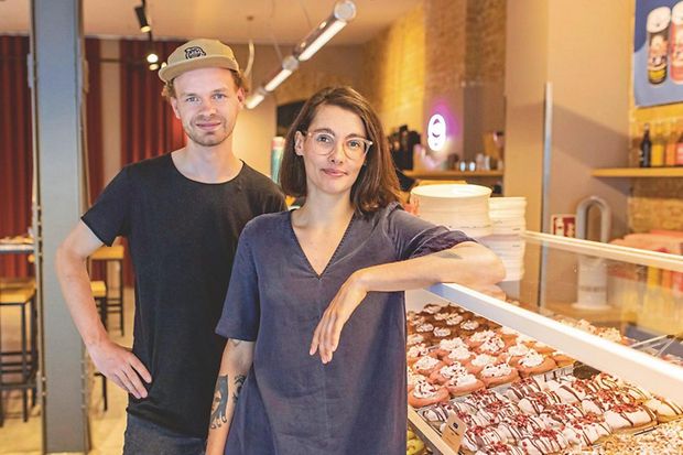 Jessica Jeworutzki und Bram van Montfort von Brammibal’s Donuts